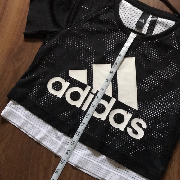 Adidas jersey layered crop top - Picture 6 of 6